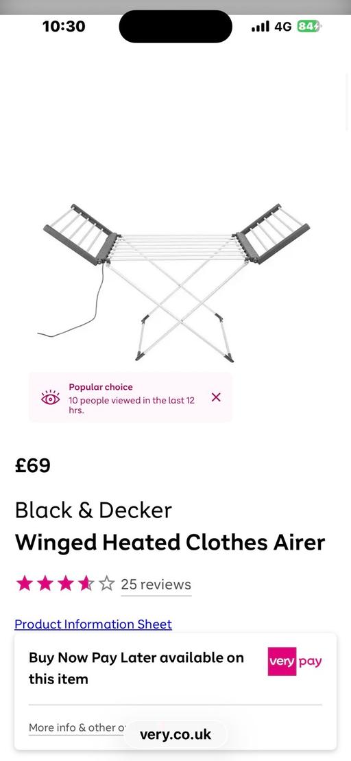 Buy & Sell Wednesbury Sandwell - Photos for Winged clothes airer brand new
