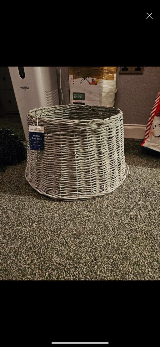 Buy & Sell Blakenhall Wolverhampton - Photos for BNWT grey wicker tree skirt