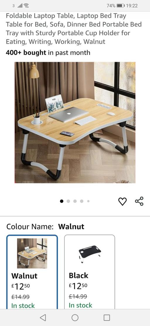 Buy & Sell Moseley Village Wolverhampton - Photos for New walnut computer/food tray with legs