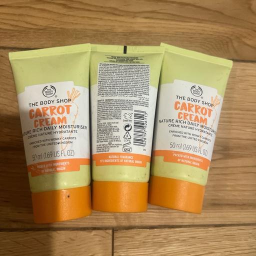 Buy & Sell Hollywood Bromsgrove - Photos for 3x The body shop carrot cream moisturiser