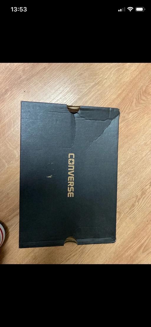 Buy & Sell Small Heath Birmingham - Photos for Black leather hi-top converse size 5