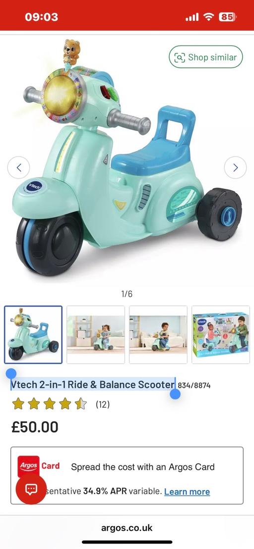 Buy & Sell Bartley Green Birmingham - Photos for Vtech 2-in-1 Ride & Balance Scooter