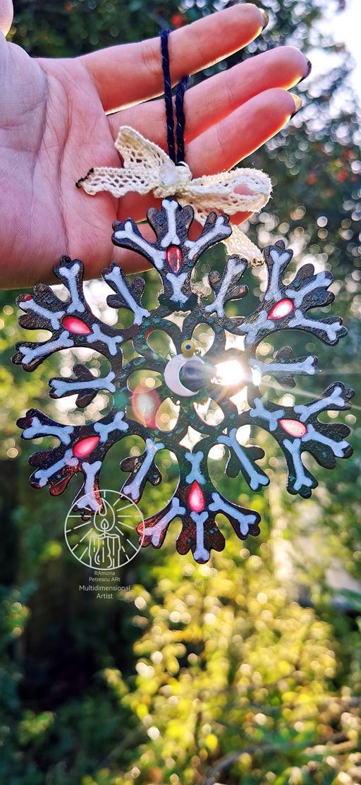 Buy & Sell Wylde Green Birmingham - Photos for ❄️Yule Snowflake Rose Quartz Ornament