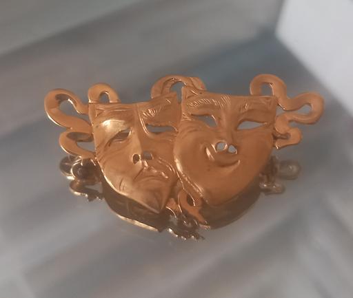 Buy & Sell Thatto Heath Saint Helens - Photos for 9ct gold theatrical mask brooch