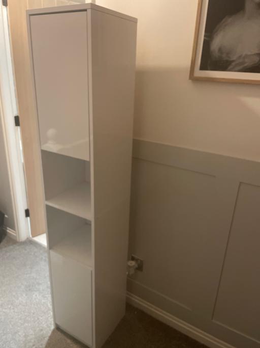 Buy & Sell Ewloe Flintshire - Wales - Photos for White gloss bathroom cabinet.