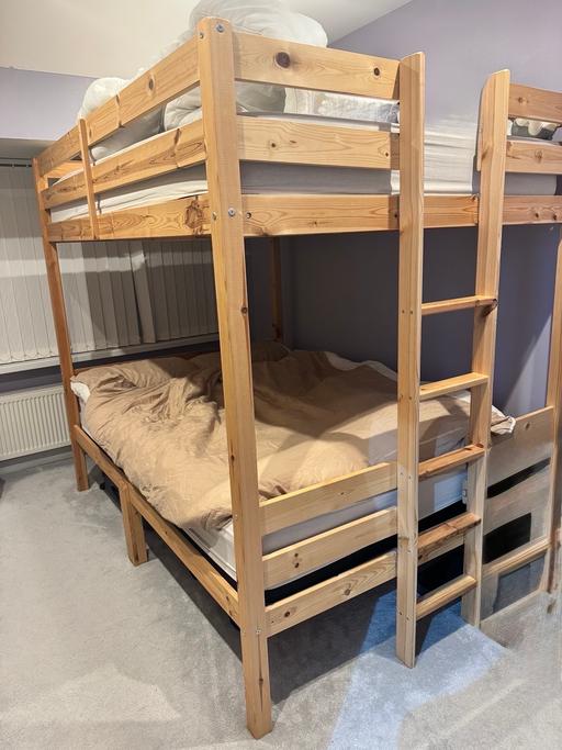 Buy & Sell Sheldon Birmingham - Photos for DOUBLE SOLID PINE BUNK BED & 2 MATTRESSES 