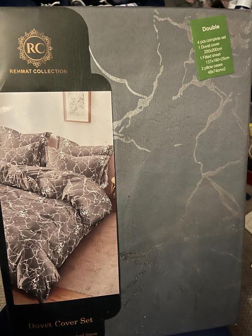 Buy & Sell Wednesfield Wolverhampton - Photos for New double duvet set cover fitted sheet pillw