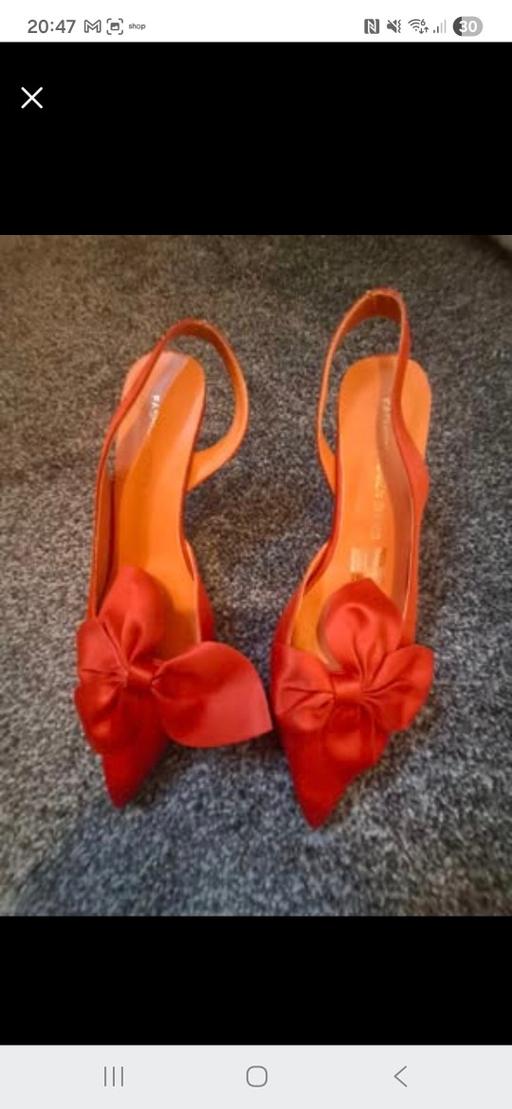 Buy & Sell Gledhow Leeds - Photos for Red Satin Strap Shoe size 6