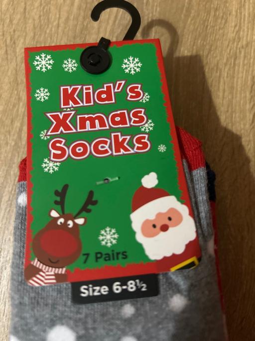 Buy & Sell Dovecot Knowsley - Photos for Xmas socks. Kids. 7 pack. 6-8.5. New