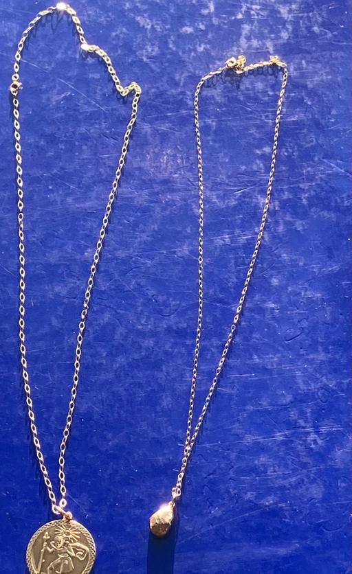 Buy & Sell Yeovil Somerset - Photos for 9ct Gold Nugget & saint Christopher necklaces