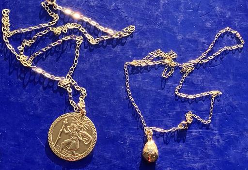 Buy & Sell Yeovil Somerset - Photos for 2x 9ct Gold Necklaces 1x saint Christopher’s
