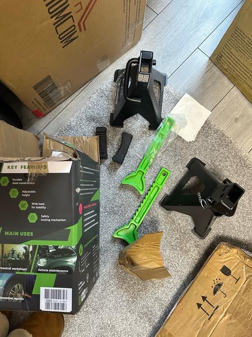 Buy & Sell Sheffield Sheffield - Photos for Pack of 2 Heavy-Duty Car Stands 3 Tons