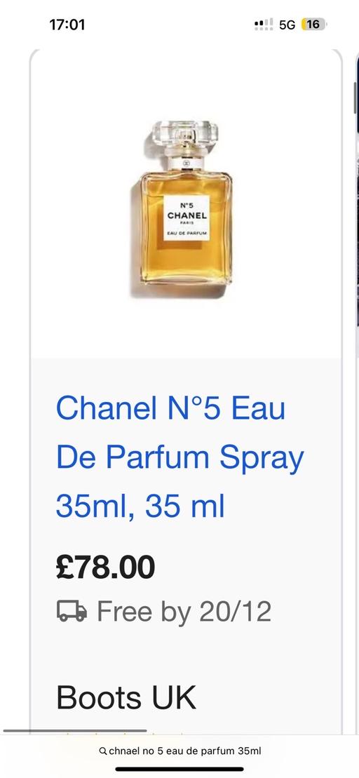 Buy & Sell Bedfont Hounslow - Photos for Chanel no 5