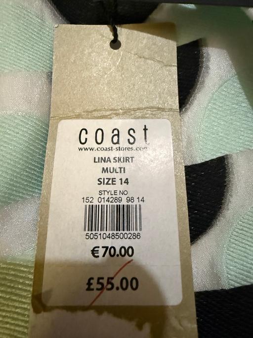Buy & Sell West Brompton South West London - Photos for Coast Lina Mint Organza A-line Mini Skirt