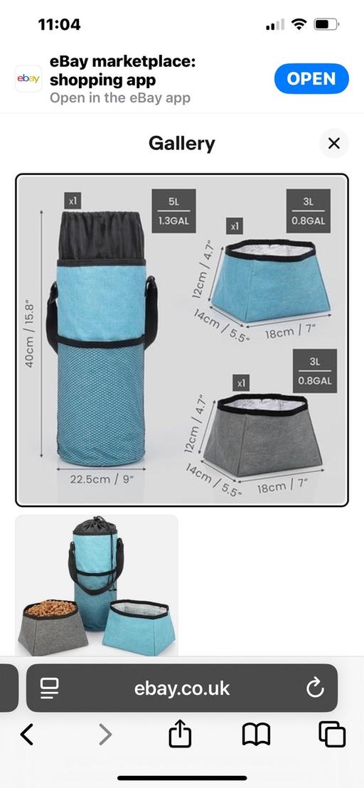 Buy & Sell Wednesfield Wolverhampton - Photos for New waterproof pet food pouch n 2 bowls