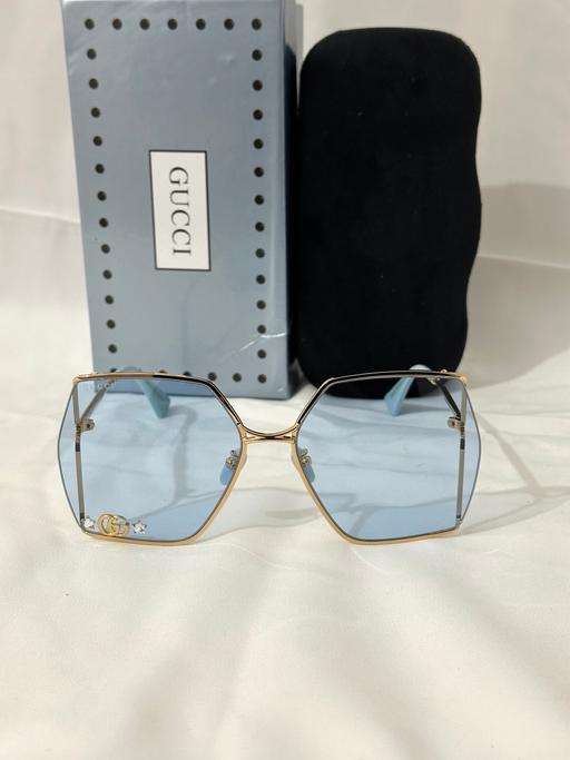 Buy & Sell Watford Three Rivers - Photos for Gucci Women’s Square Sunglasses Blue Gold