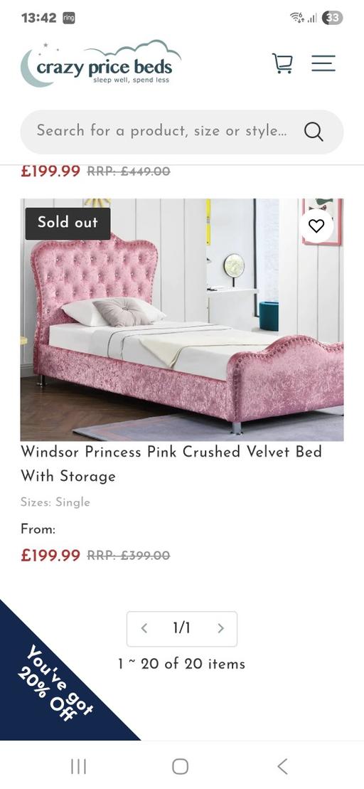 Buy & Sell Heath Town Wolverhampton - Photos for Princess bed