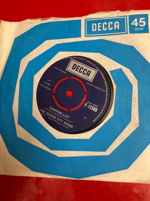 Buy & Sell Clevedon North Somerset - Photos for SECOND CITY SOUND SHOPPING LIST EX VINYL