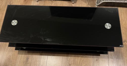 Buy & Sell - Photos for Black Glass TV Stand Coffee Table Bargain