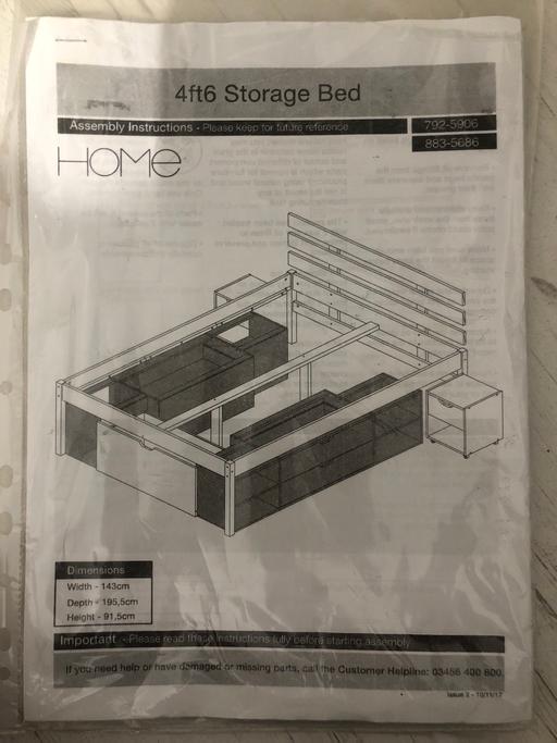 Buy & Sell Selly Oak Birmingham - Photos for Double bed with storage drews