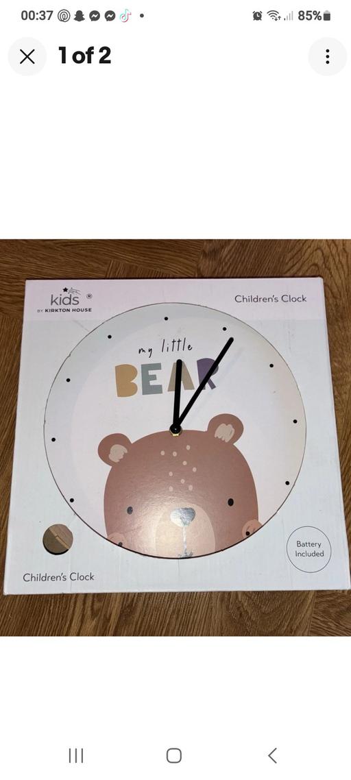 Buy & Sell Eckington North East Derbyshire - Photos for TEDDY BEAR CLOCK NEW