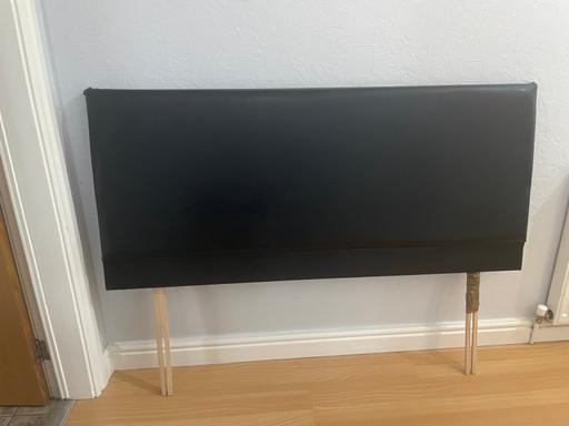 Buy & Sell Hall Green Birmingham - Photos for Double faux leather black headboard