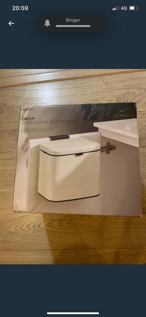 Buy & Sell Aldgate Central London - Photos for Next overdoor bin. Cream. Brand new in box