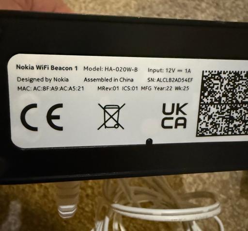 Buy & Sell West Brompton South West London - Photos for Nokia Hyperoptic Wifi Beacon 1 Extender