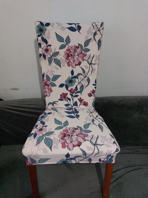 Buy & Sell Tividale Sandwell - Photos for Flowers printed x 6 set of Chairs cover