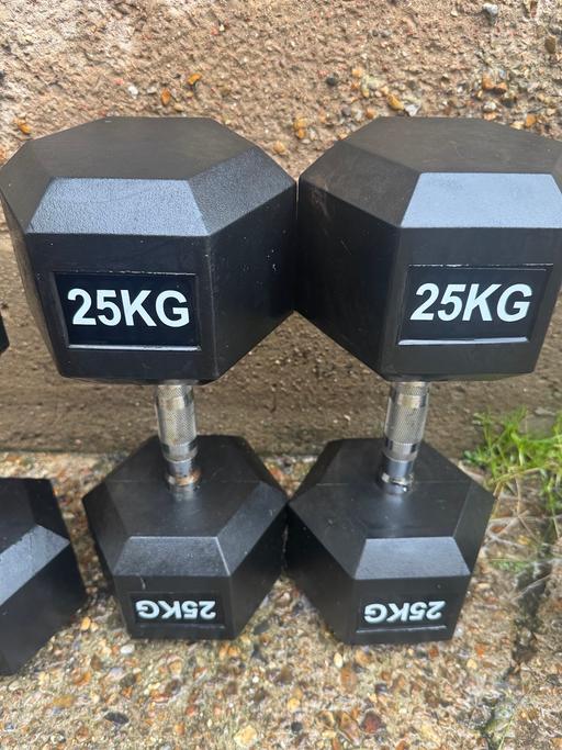 Buy & Sell Willesden North West London - Photos for Hex Dumbells 25kg pair