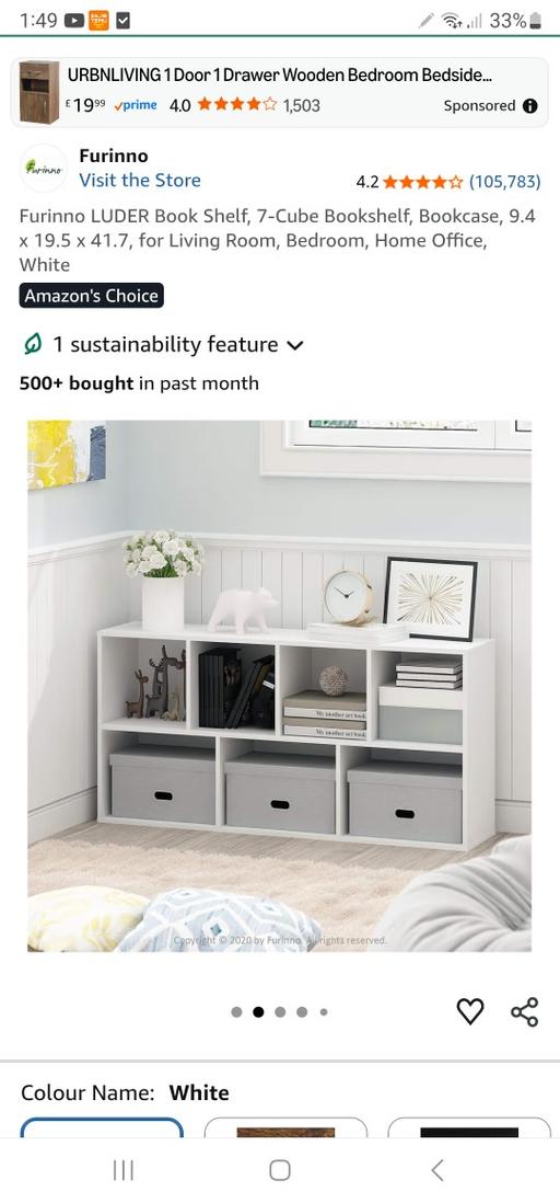 Buy & Sell Smethwick Sandwell - Photos for brand new 7 cubes bookshelf in white