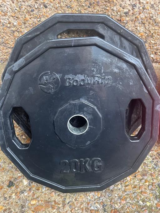 Buy & Sell Willesden North West London - Photos for 20KG (PAIR) rubber BodyRip olympic plates