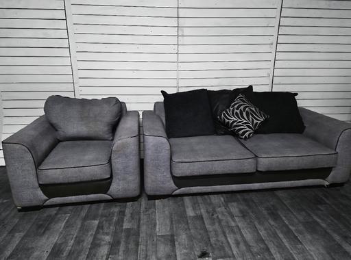 Buy & Sell Birmingham New Street Birmingham - Photos for dfs grey fabric 3x1 sofas