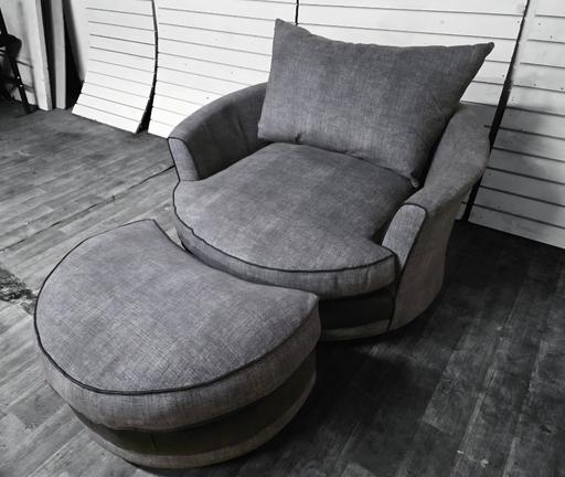 Buy & Sell Birmingham New Street Birmingham - Photos for dfs big grey swivel chair and footstall