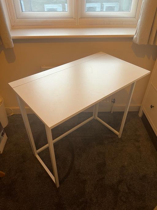 Buy & Sell Westferry East London - Photos for White folding desk - £69 on Amazon