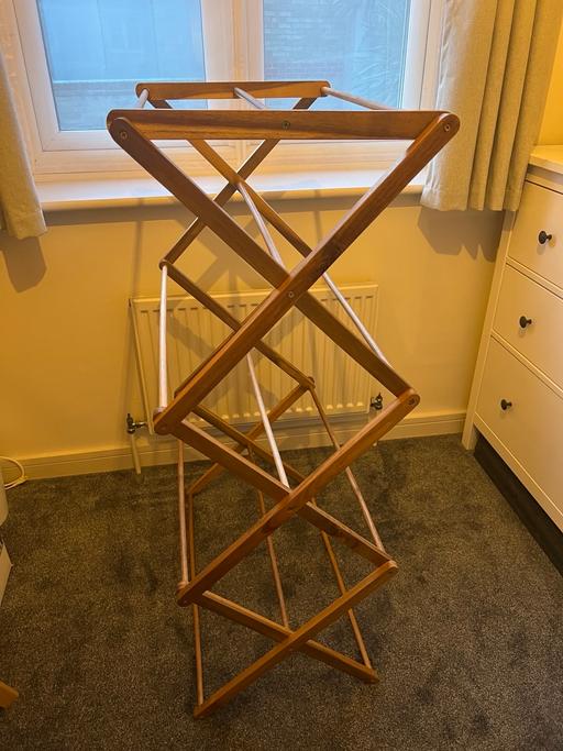 Buy & Sell Westferry East London - Photos for FUTON wooden folding clothes drying rack