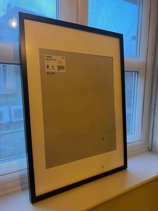 Buy & Sell Westferry East London - Photos for IKEA Ribba frame 50x70 black (new for £25)