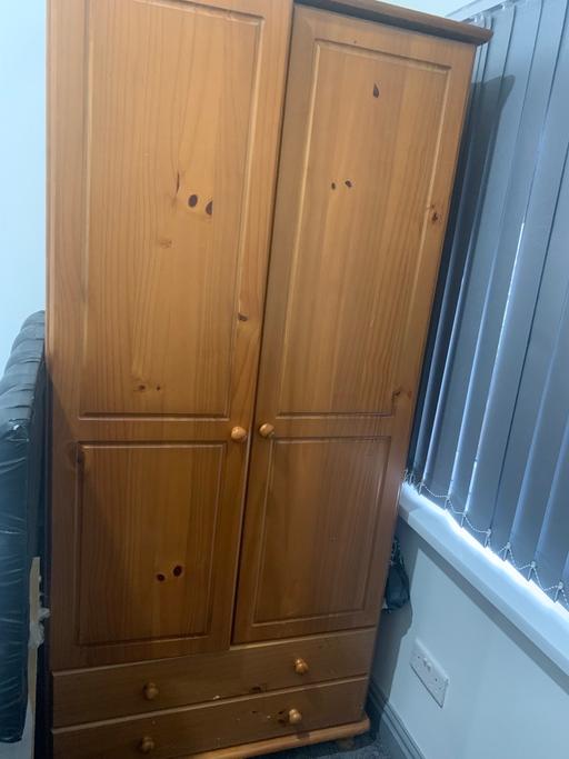Buy & Sell Alum Rock Birmingham - Photos for Strong Oak Wardrobe with chest drawers under