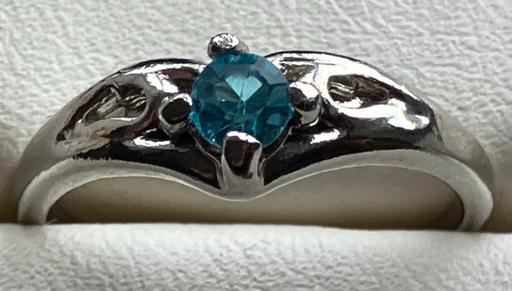 Buy & Sell Yeovil Somerset - Photos for silver blue topaz unmarked solitaire ring