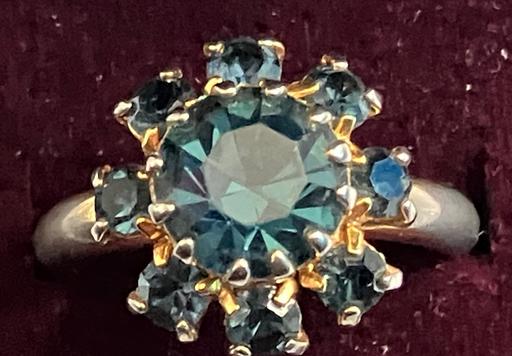 Buy & Sell Yeovil Somerset - Photos for silver & gold enamel & blue sapphire cluster