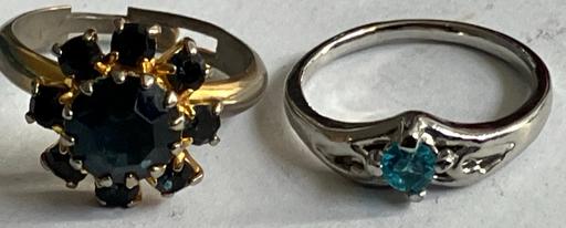 Buy & Sell Yeovil Somerset - Photos for Ladies 2xsilver unmarked gem set ring’s.