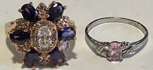 Buy & Sell Yeovil Somerset - Photos for 2xsilver unmarked gem set ring’s.