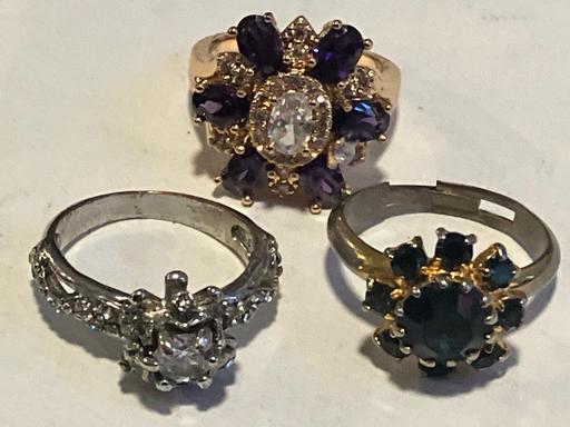 Buy & Sell Yeovil Somerset - Photos for Ladies 3x silver unmarked gem set ring’s.