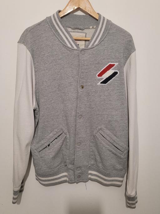 Buy & Sell Thornton Heath Croydon - Photos for Superdry Sports Jacket Sweatshirt White Grey