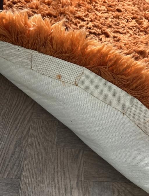 Buy & Sell Stoke Heath Bromsgrove - Photos for Orange round shag pile rug