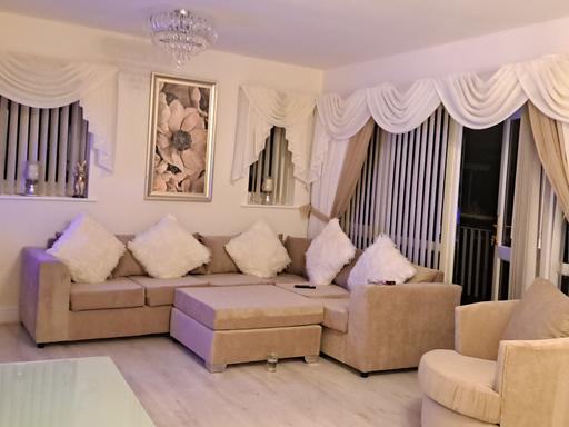 Buy & Sell Croxteth Liverpool - Photos for Corner sofa large foot stool and cuddle chair