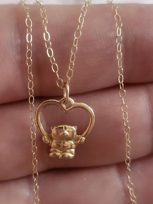Buy & Sell King Cross Calderdale - Photos for cute 9ct gold heart teddy necklace