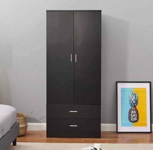 Buy & Sell Camp Hill Birmingham - Photos for 2 Doors 2 Drawers Wardrobe With Shelf Hanging