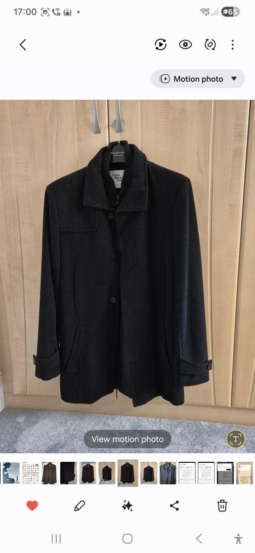 Buy & Sell South Wimbledon South West London - Photos for Mens black wool winter coat - small