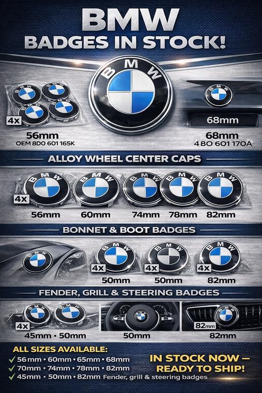 Vehicles - Photos for Bmw badge set 7 pieces wheel caps bonnet boot